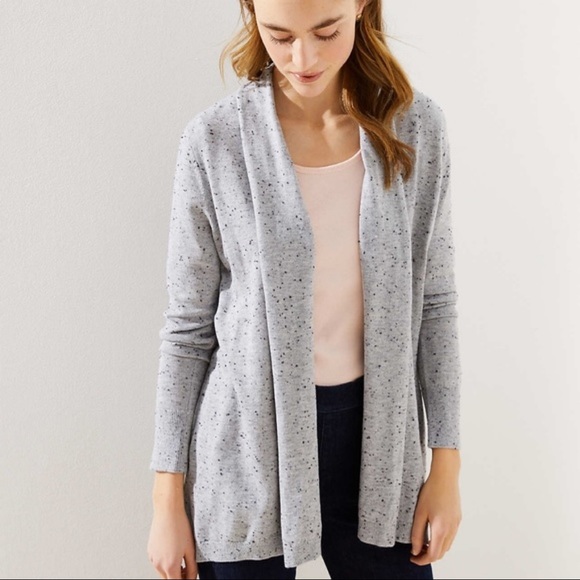 loft grey cardigan